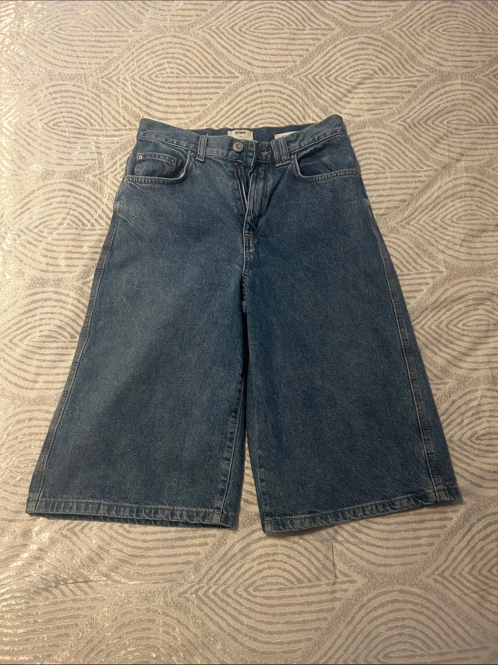 Cotton On Blue Baggy Denim Jort